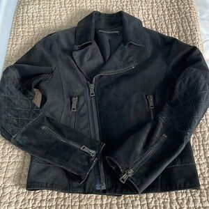Balenciaga Classic Moto Jacket in Black Suede - Size 38